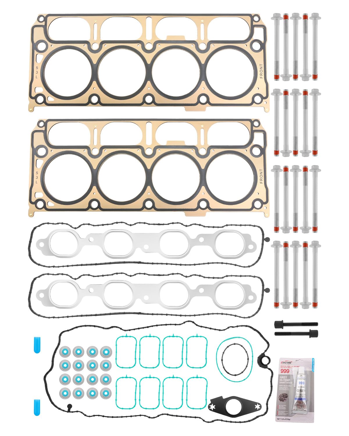 Gledewen front packaging showing complete gasket kit and included parts for convenience