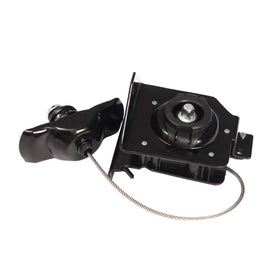 Gledewen front view of spare tire hoist carrier showing complete assembly and fitment benefit