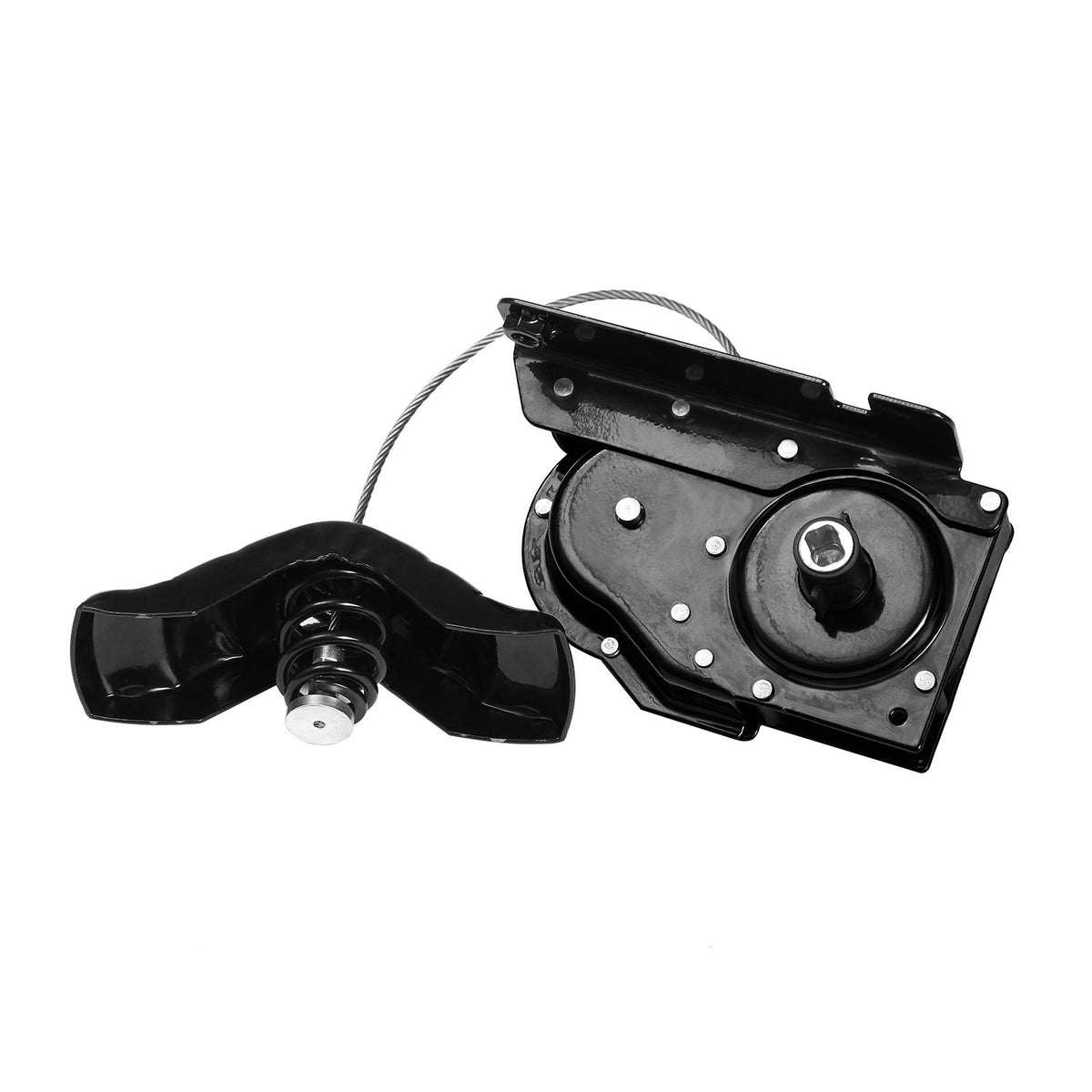 Gledewen front view spare tire hoist showing direct-fit design and reliable function