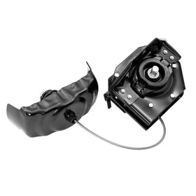 Gledewen front view spare tire hoist showing direct-fit benefits