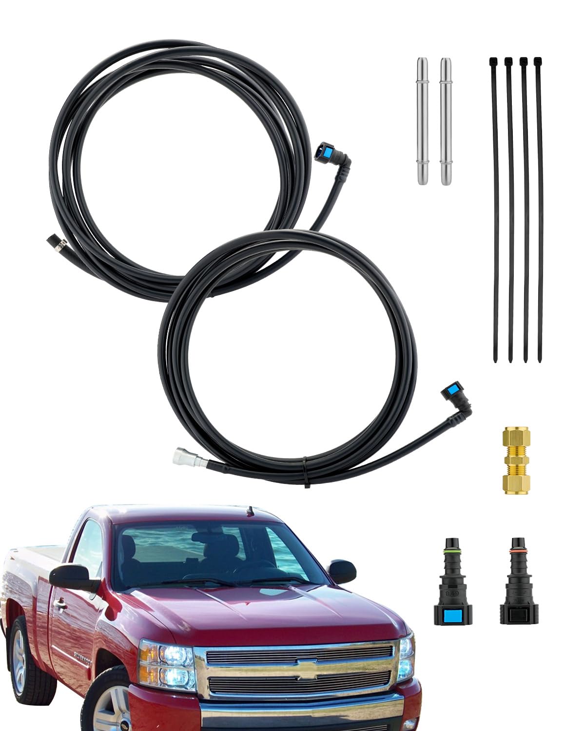 Gledewen front packaging showing complete fuel lines kit and components for quick replacement