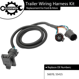 Gledewen full harness laid out demonstrating 7-foot reach for flexible mounting