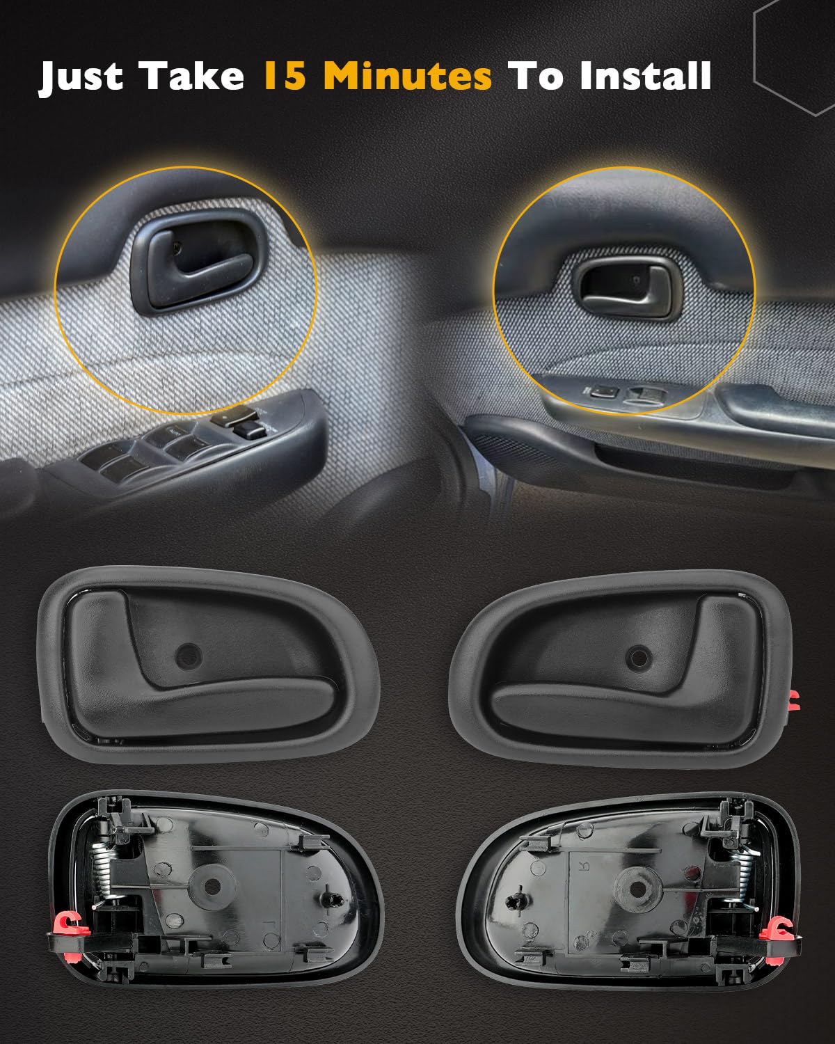 gledewen full kit layout displaying all interior and exterior handles
