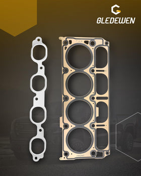 Gledewen gasket installed on engine block illustrating fit and proper sealing