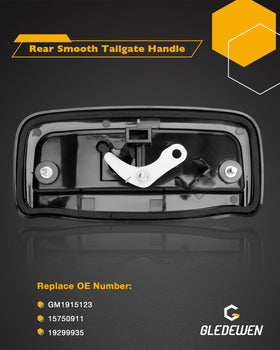 Gledewen handle installed on SUV tailgate showing OEM fit benefit