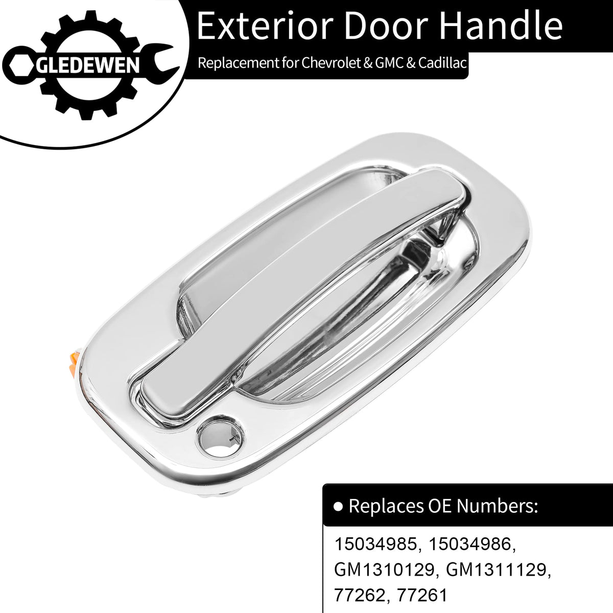 gledewen handle keyhole detail showing precise cutout and smooth edges for lock fitment