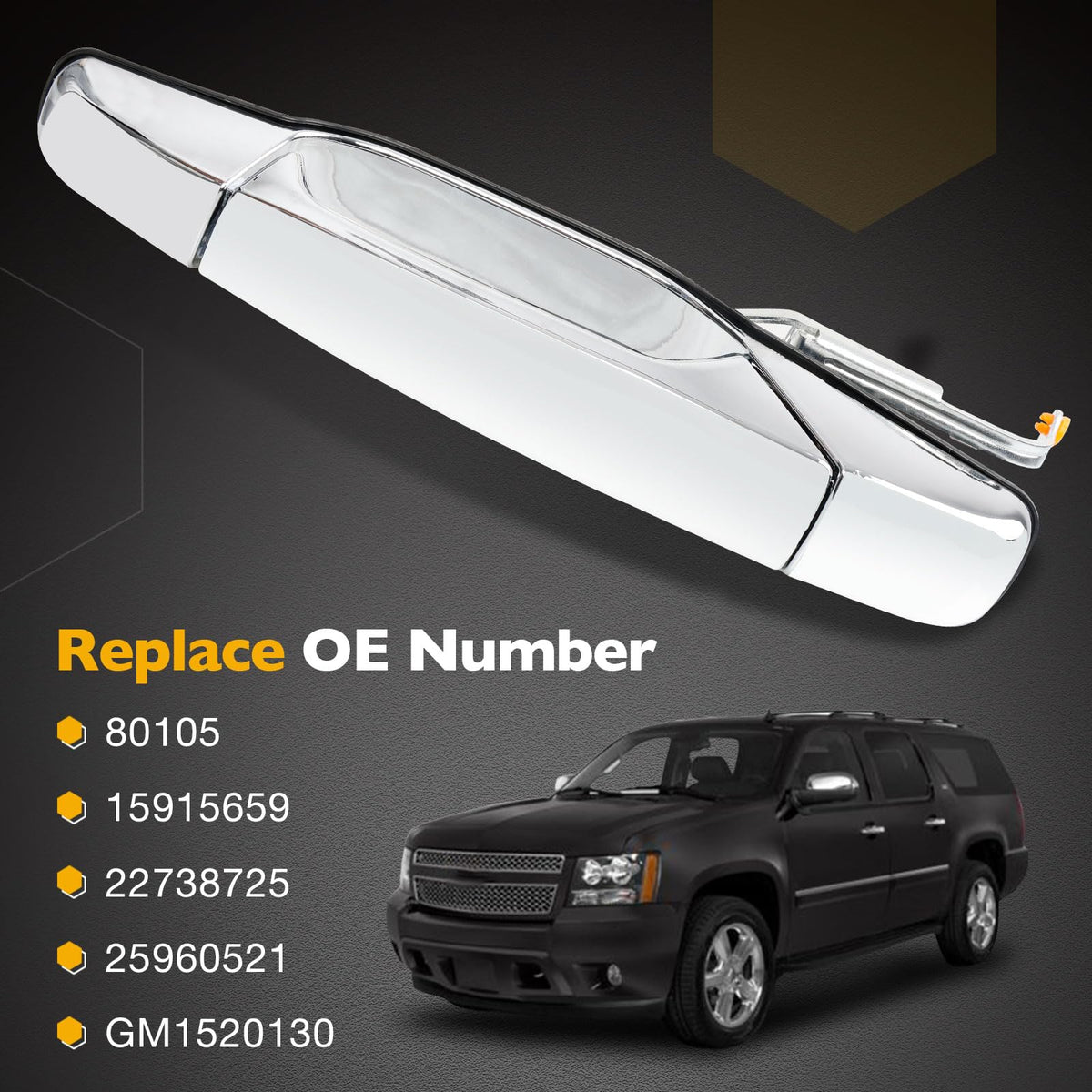 Gledewen handle installed on truck rear door illustrating improved functionality
