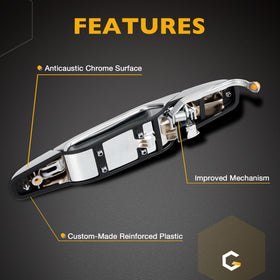 Gledewen handle showing mounting points for easy installation benefit