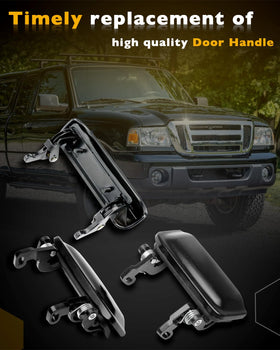 Gledewen handles mounted on truck door showing correct scale and alignment