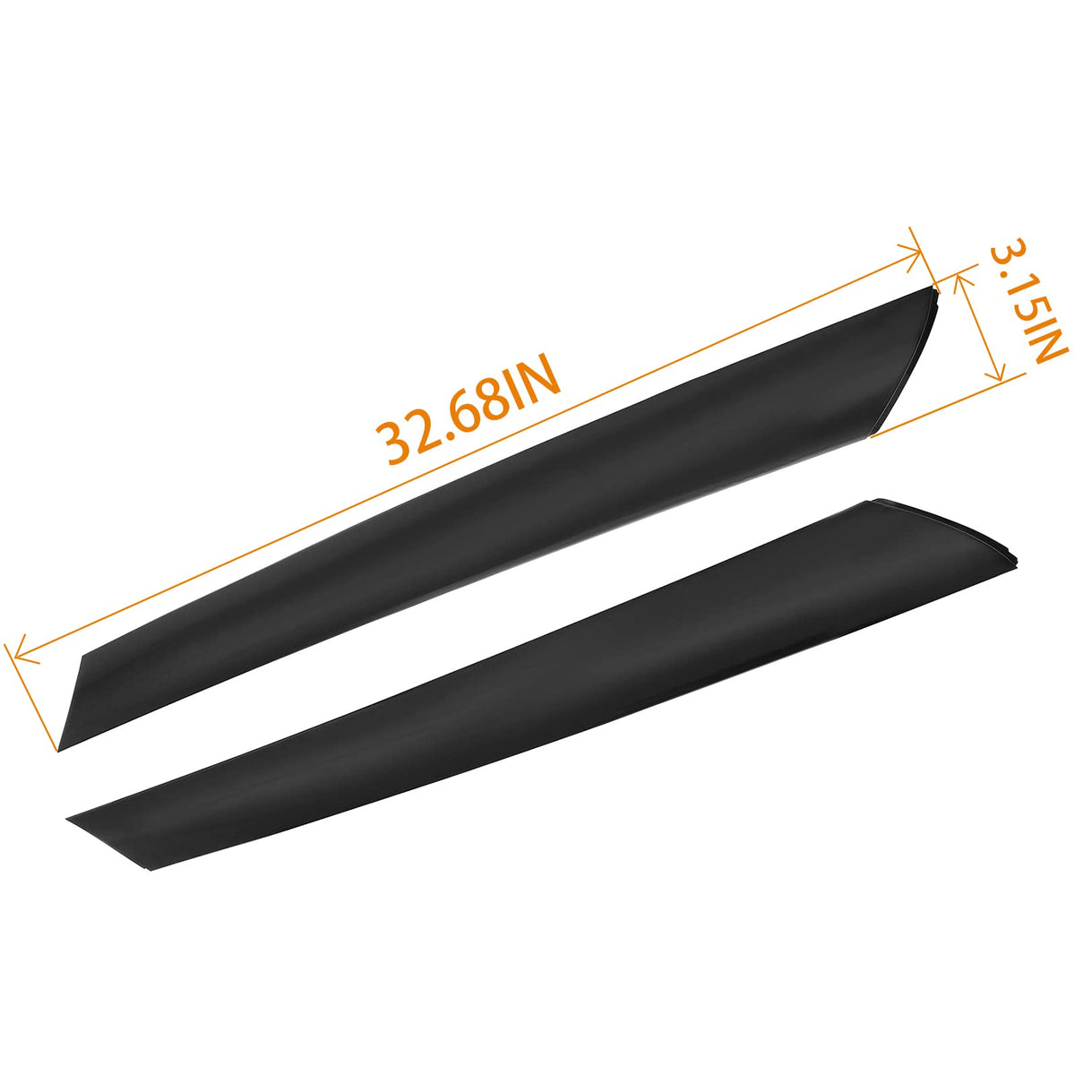 Gledewen driver-side trim at windshield junction protecting wires and seals