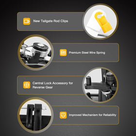 Gledewen handle installed on Toyota Tundra liftgate demonstrating fit
