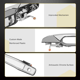 Gledewen handle installed on vehicle front door illustrating correct OEM-style fit
