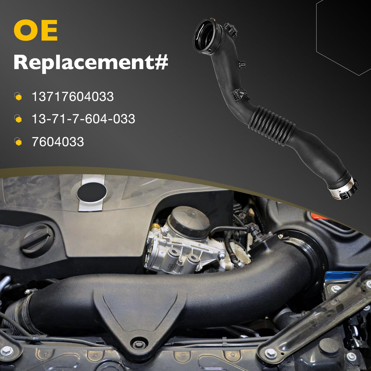 Gledewen intake hose connection ends demonstrating secure seal benefit