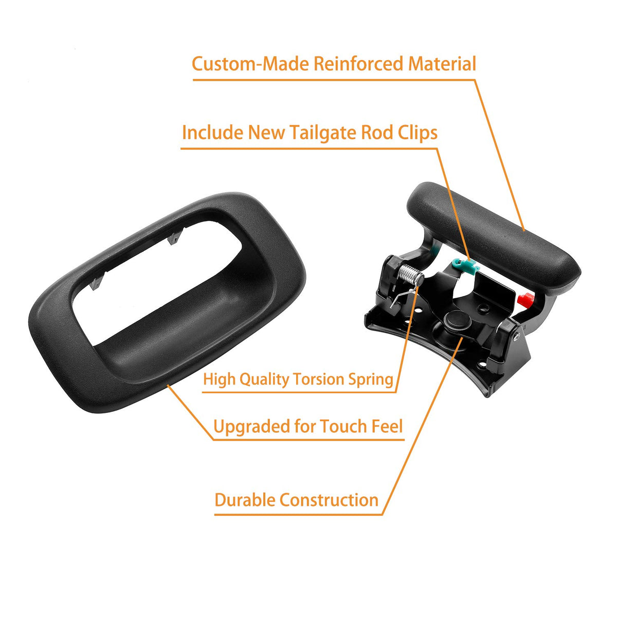 Gledewen full kit hardware layout showing included bolts, nuts, gaskets for complete installation