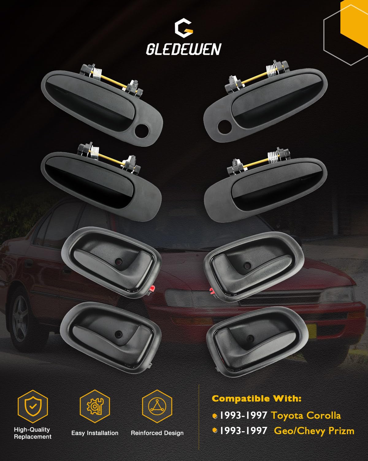 gledewen label and part numbers image confirming OE compatibility