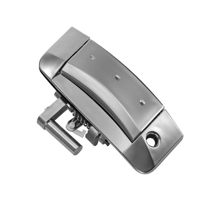 Gledewen left exterior door handle front view showing OEM fit and restored appearance