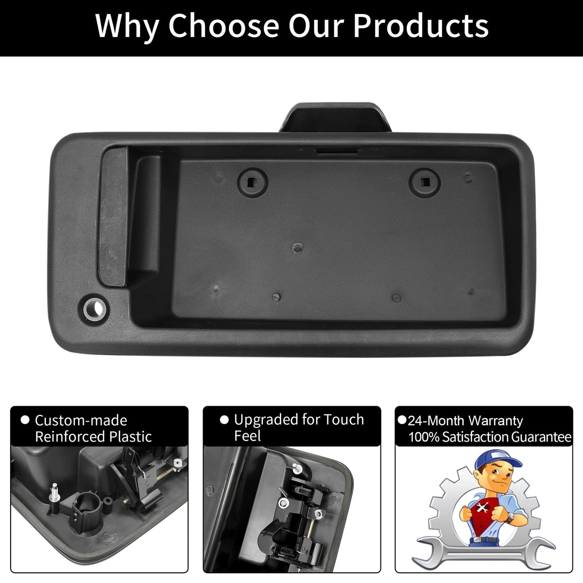 Gledewen license bracket view for tidy plate mounting