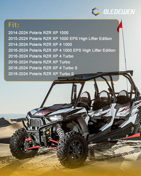 Gledewen installed on Polaris RZR suspension in off-road setting illustrating reliable performance