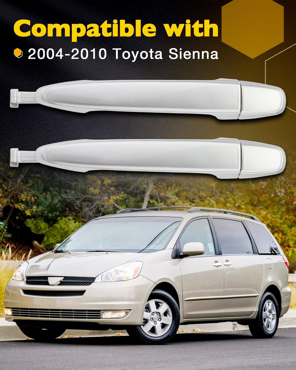 Gledewen installed on a Sienna in a garage showing upgraded look and practical replacement