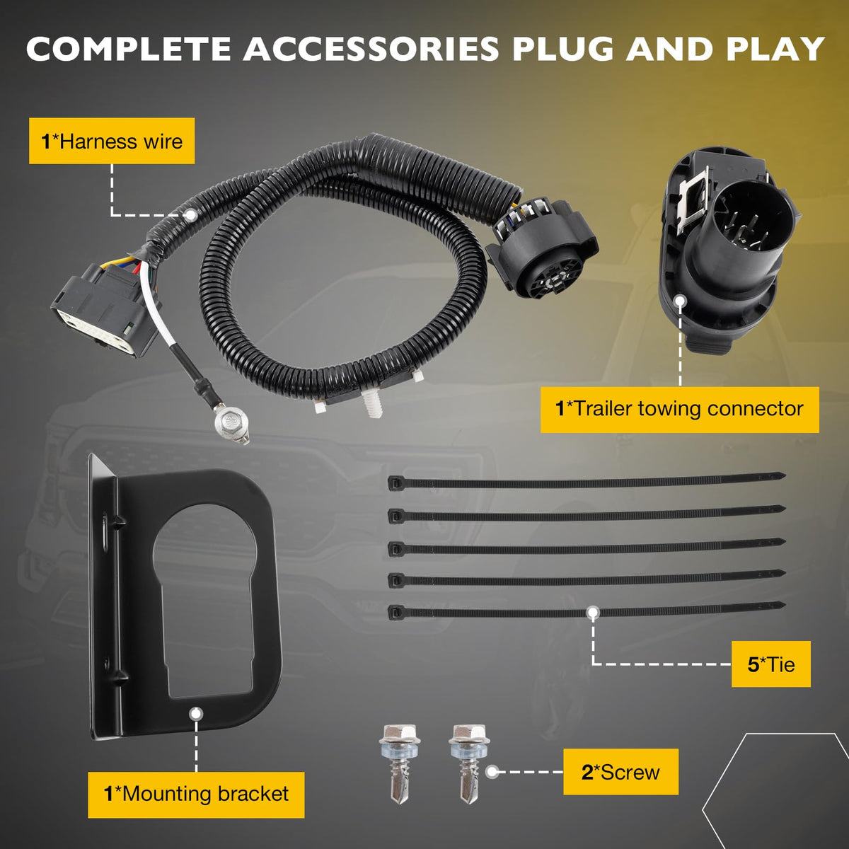 Gledewen mounting bracket with screws for secure OEM fitment
