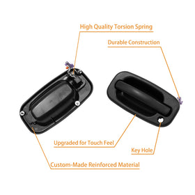 Gledewen rear right exterior handle illustrating corrosion-resistant finish