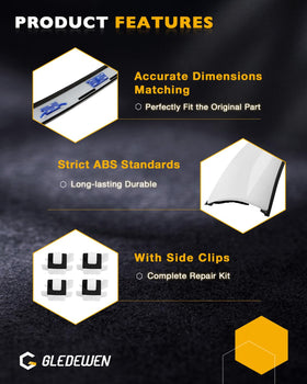 Gledewen included side clips and sealant for secure installation