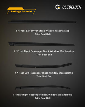 Gledewen trim seal beside ruler showing correct dimensions for easy fit