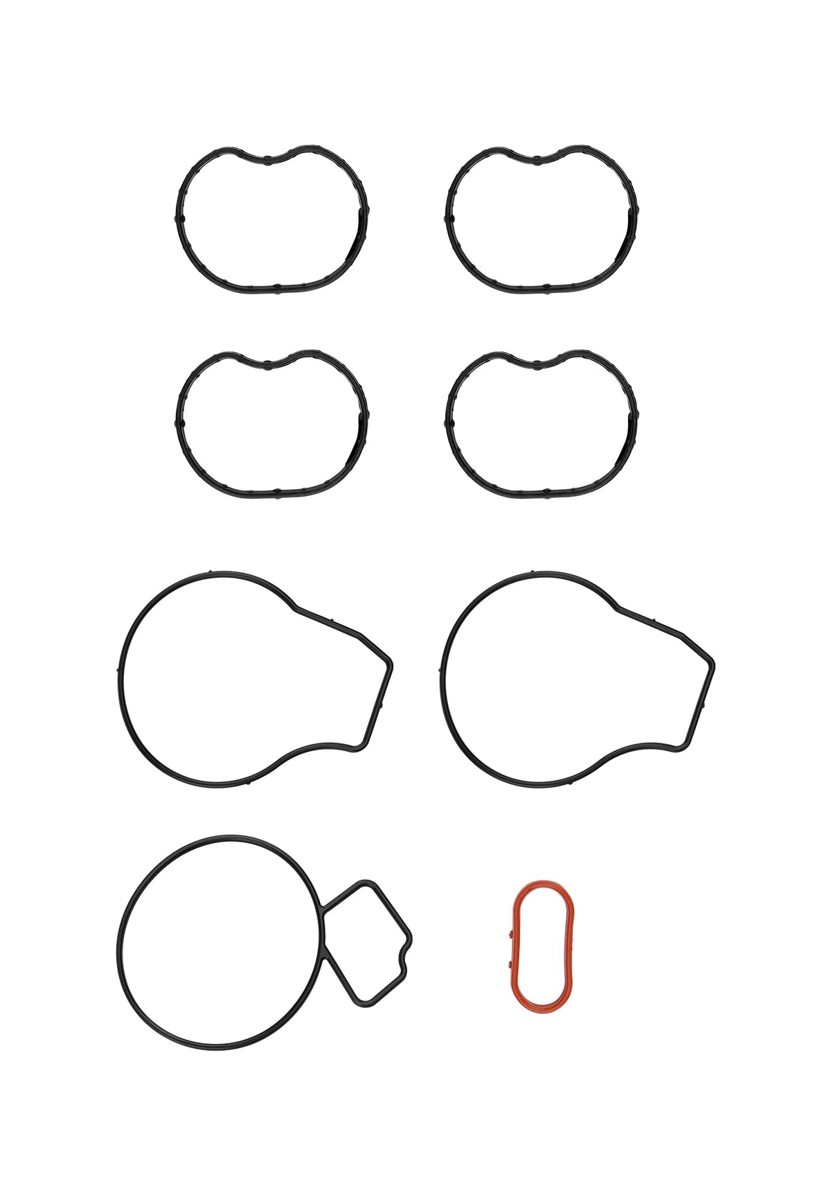 Gledewen kit size comparison with ruler highlighting complete parts set for full cylinder head service