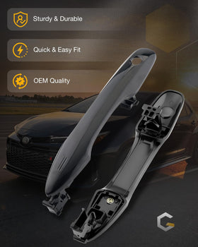 Gledewen handles next to ruler illustrating accurate dimensions for confident fitment