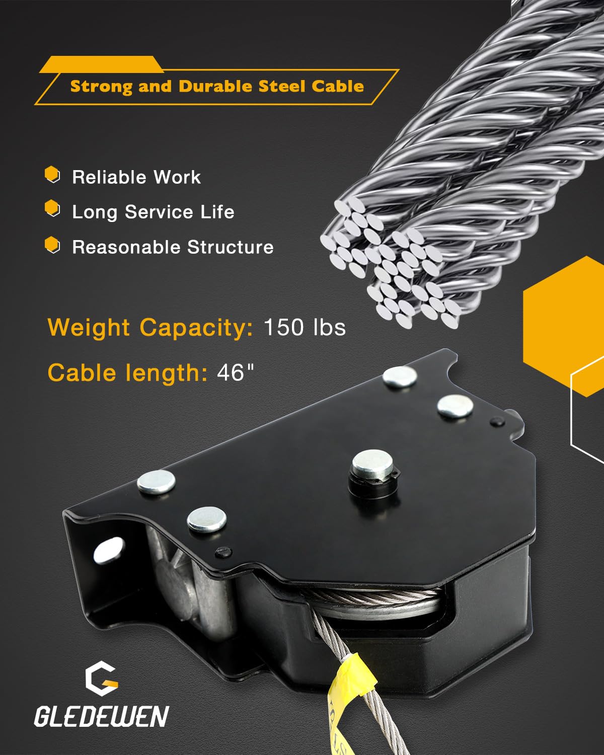 Gledewen part number label and finish showing OE replacement compatibility