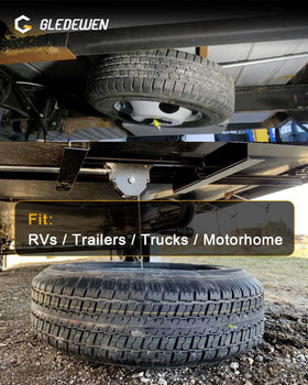 Gledewen hoist in roadside use showing quick, safe tire lowering