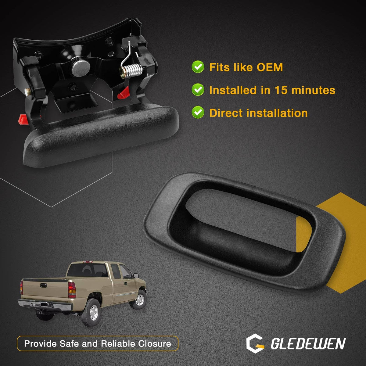 Gledewen bezel closeup highlighting precise fit and weather-resistant finish
