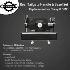 Gledewen tailgate bezel detail showing clean edges and OEM-style appearance