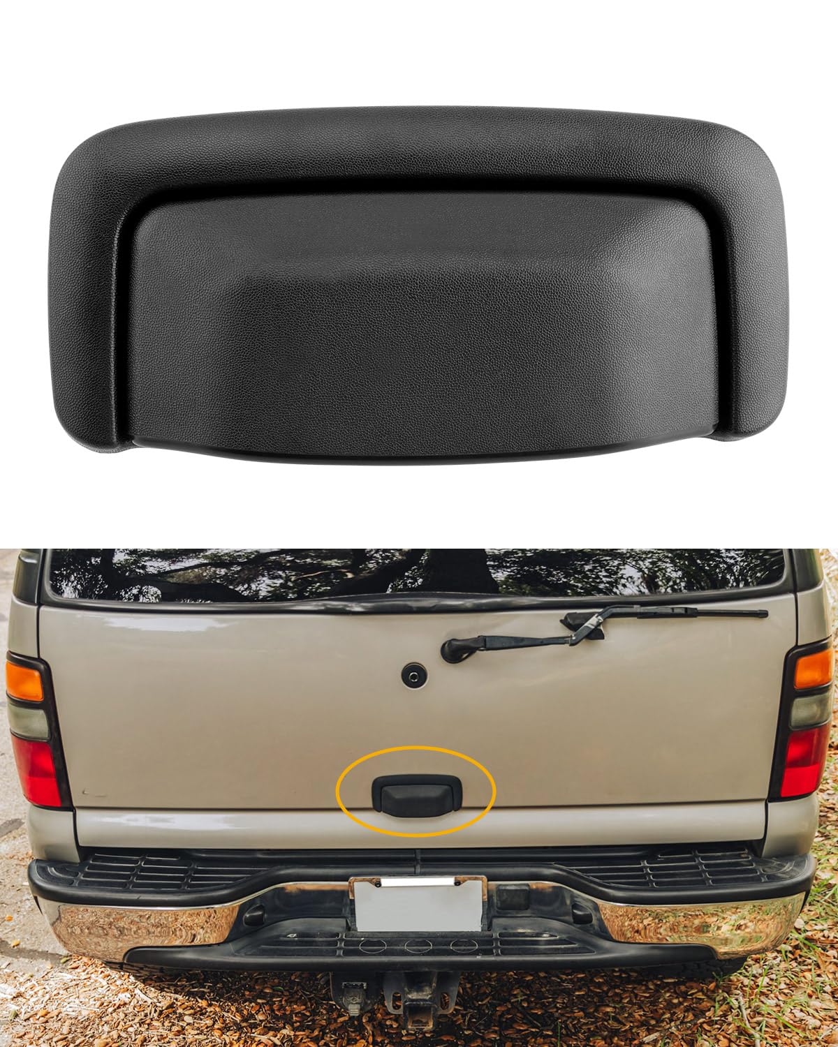 Gledewen front view tailgate handle showing fit and finish benefit