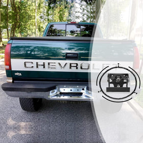 Gledewen handle on truck in driveway lifestyle shot showing functional replacement