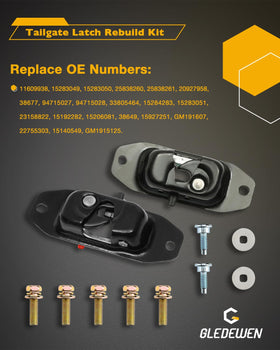Gledewen support cables and hinge kits laid out for straightforward replacement