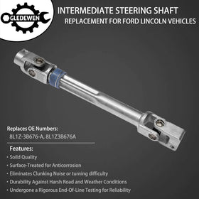 Gledewen U-joint close-up revealing needle bearings for smooth steering rotation