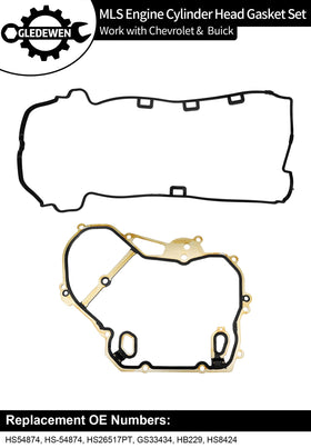 Gledewen valve cover gasket detail displaying precise edges to prevent oil leaks and simplify installation