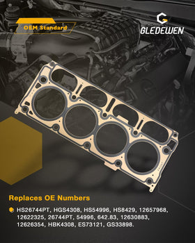 Gledewen valve cover gasket displayed flat to show profile and leak prevention