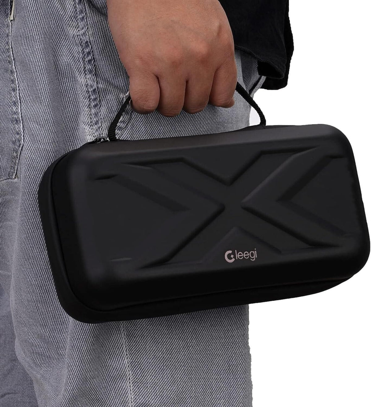 Gleegi case stored in car trunk ready for roadside emergency protection