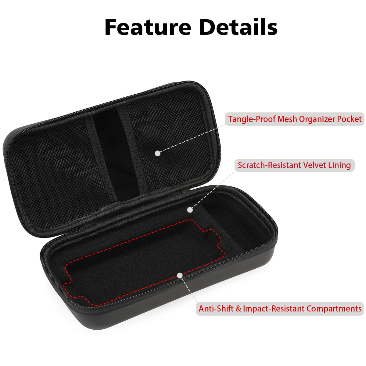 Gleegi open case with NOCO GB40 placed securely showing snug fit