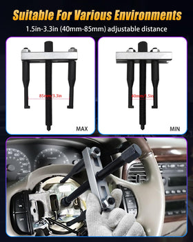GLEXQLAO pulling legs detail demonstrating adjustable reach for different bolt patterns