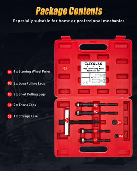 GLEXQLAO storage case organized with molded slots for easy transport and identification