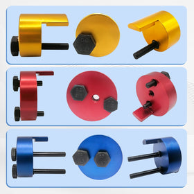 GLEXQLAO tool engaged on a pulley illustrating safer belt installation without damage
