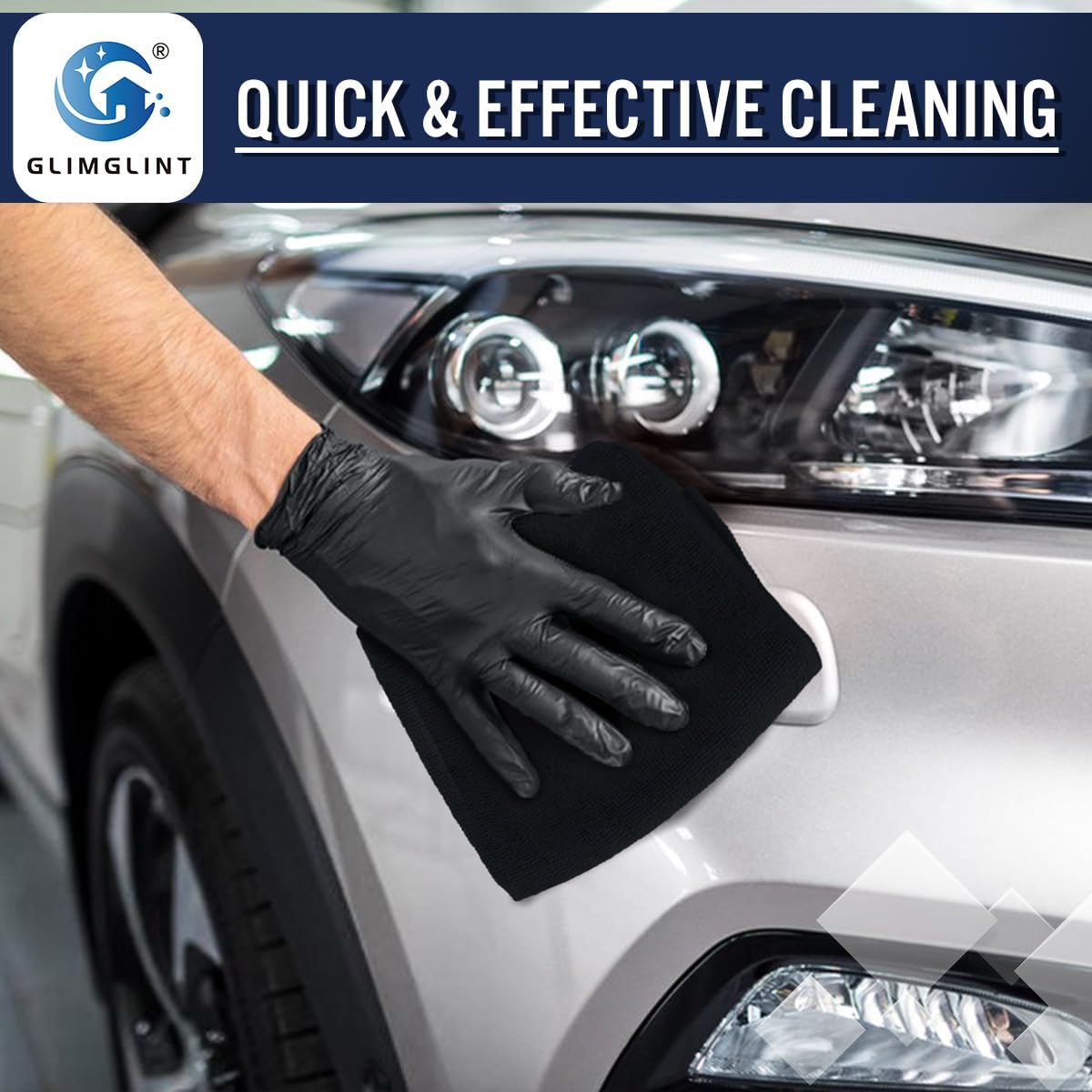 GLIMGLINT cleaning car interior wiping dashboard without scratching