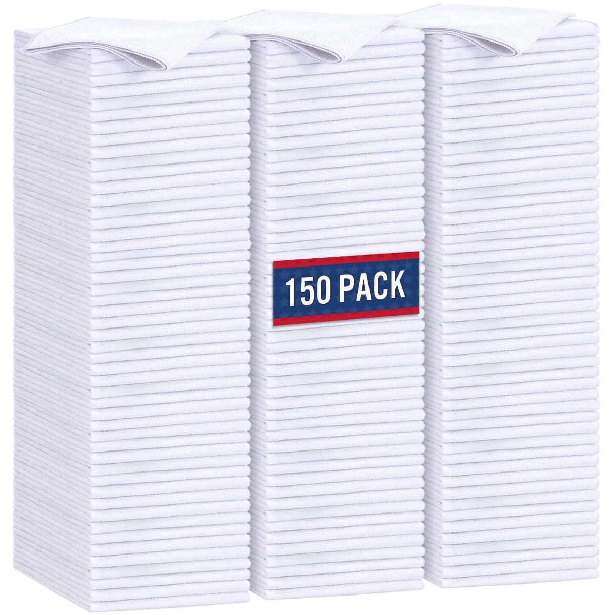 GLIMGLINT front packaging showing 150-count towels for cost saving