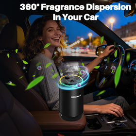 GlimmaX top projection displaying tri-color starry sky benefit: calming ambient lighting