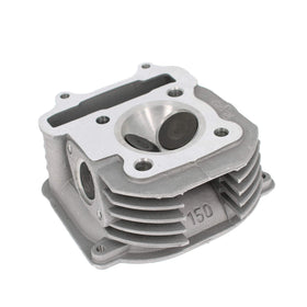 Glixal combustion chamber detail showing 57.4mm diameter, enables proper 150cc bore