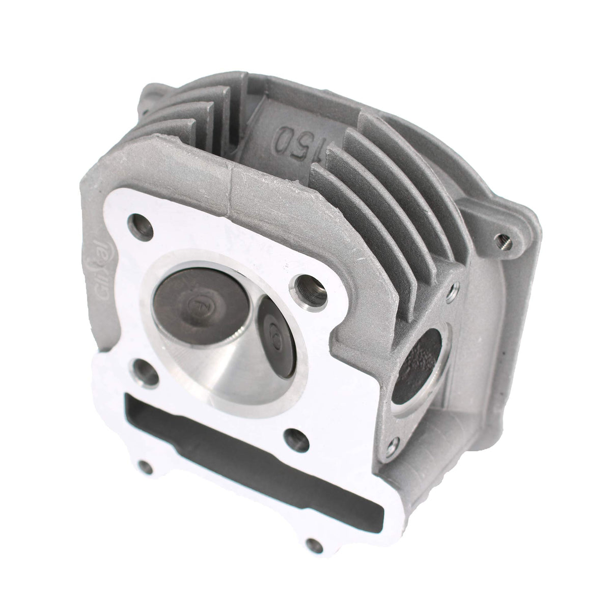 Glixal cylinder head installed in engine bay, demonstrates real-world compatibility