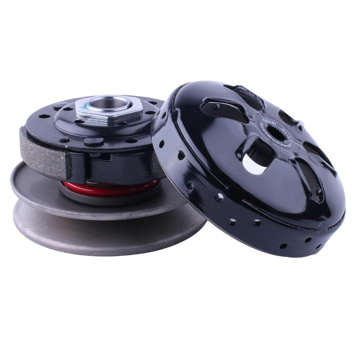 Glixal front view of clutch bell showing fitment and installation ease